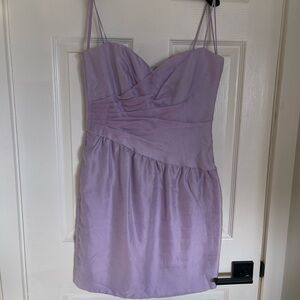 Armani Collezioni Strapless Lavender Dress